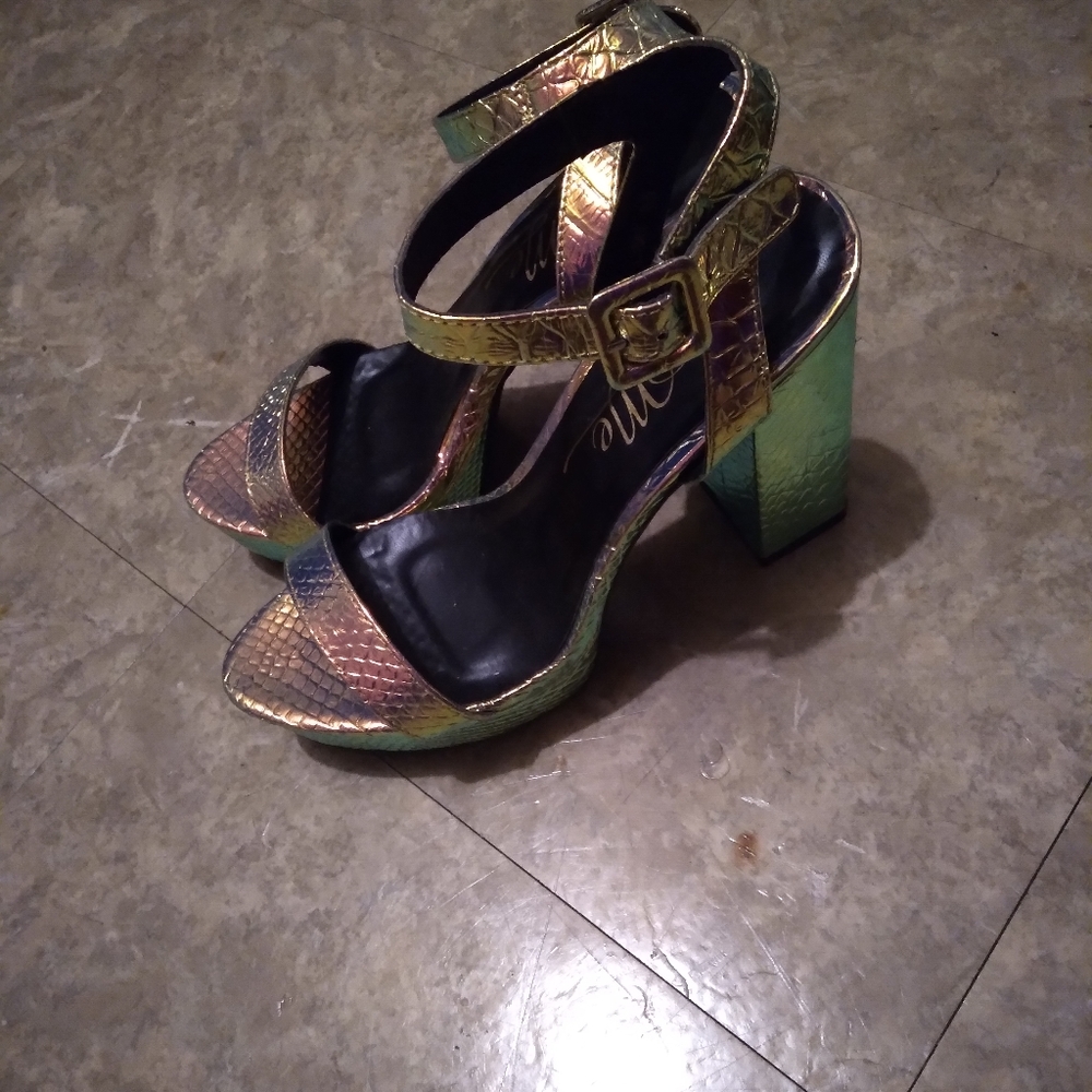 Multi color high heels